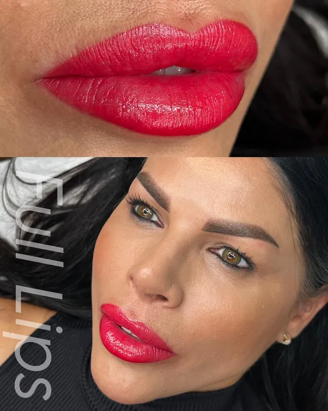 Trabajo real: Labios efecto maquillaje